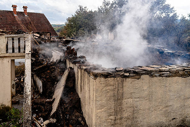 Professional Fire Damage Repair technician working in Ringoes, NJ